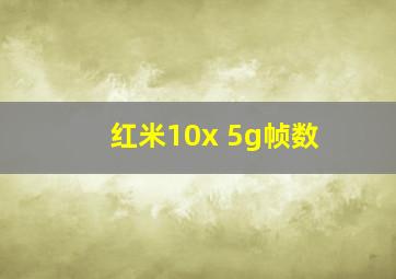 红米10x 5g帧数